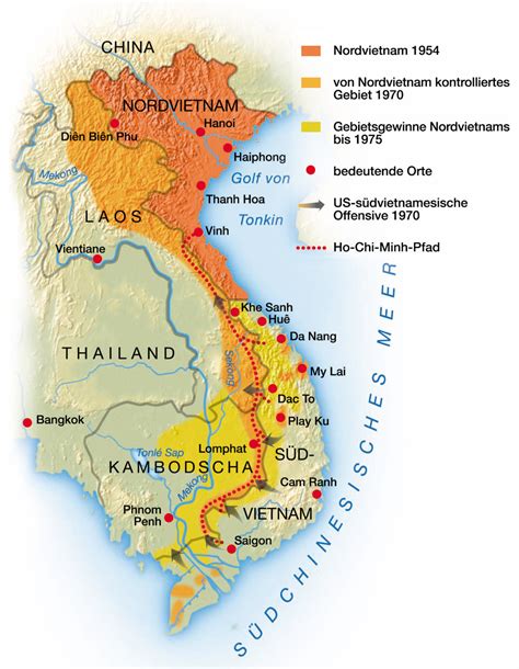 vietnamkrieg verlauf karte